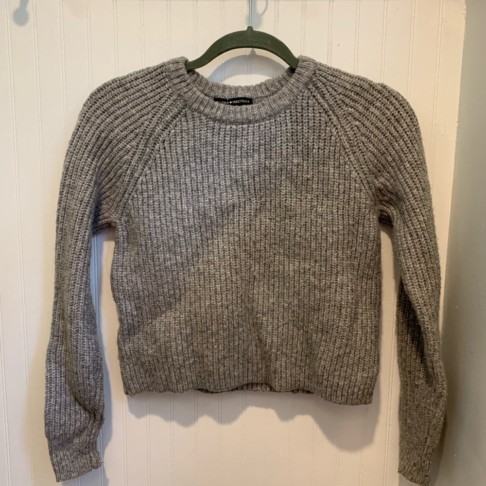 Brandy Melville grey knit sweater